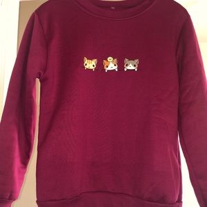 Cute cat sweatshirt